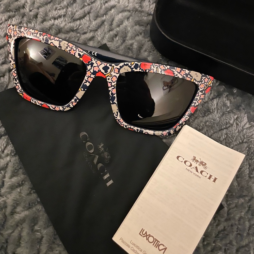 Coach Luxottica Floral Sunglasses View 2